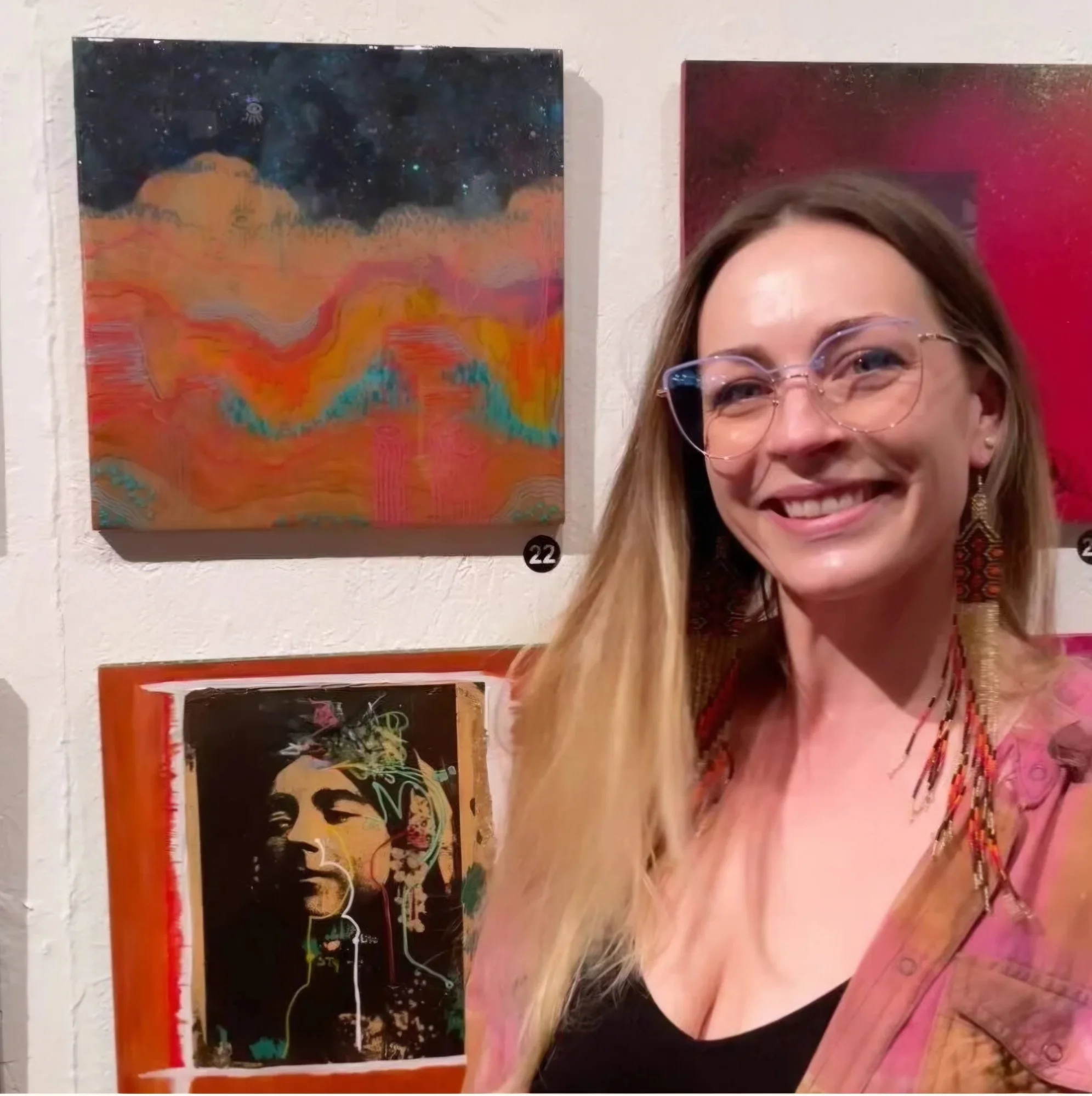 Elle Lewis, artist at Passage Gallery