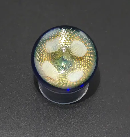 Space Nectar — Borosilicate glass, 24K gold and silver fume by Jared Omas / KRO Glass