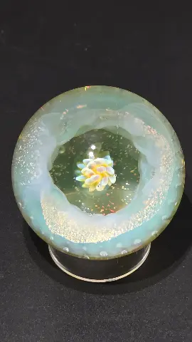 Gilded Bloom by Jared Omas, hand-blown glass from Passage Gallery in Pagosa Springs