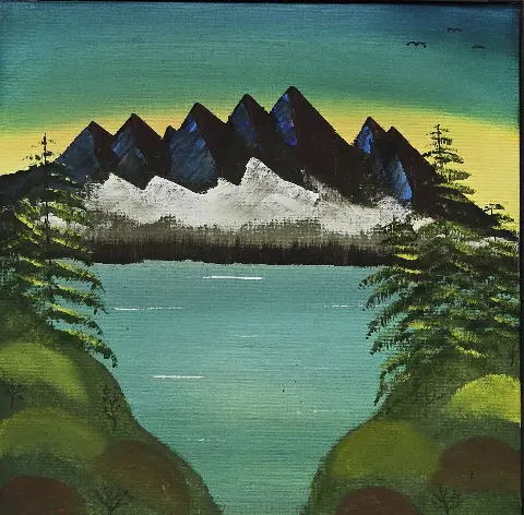Mountains of America — Oil/Canvas by Mitchell Sylvain
