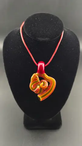 Irie Flow, a hand-blown glass pendant by Jared Omas at Passage Gallery