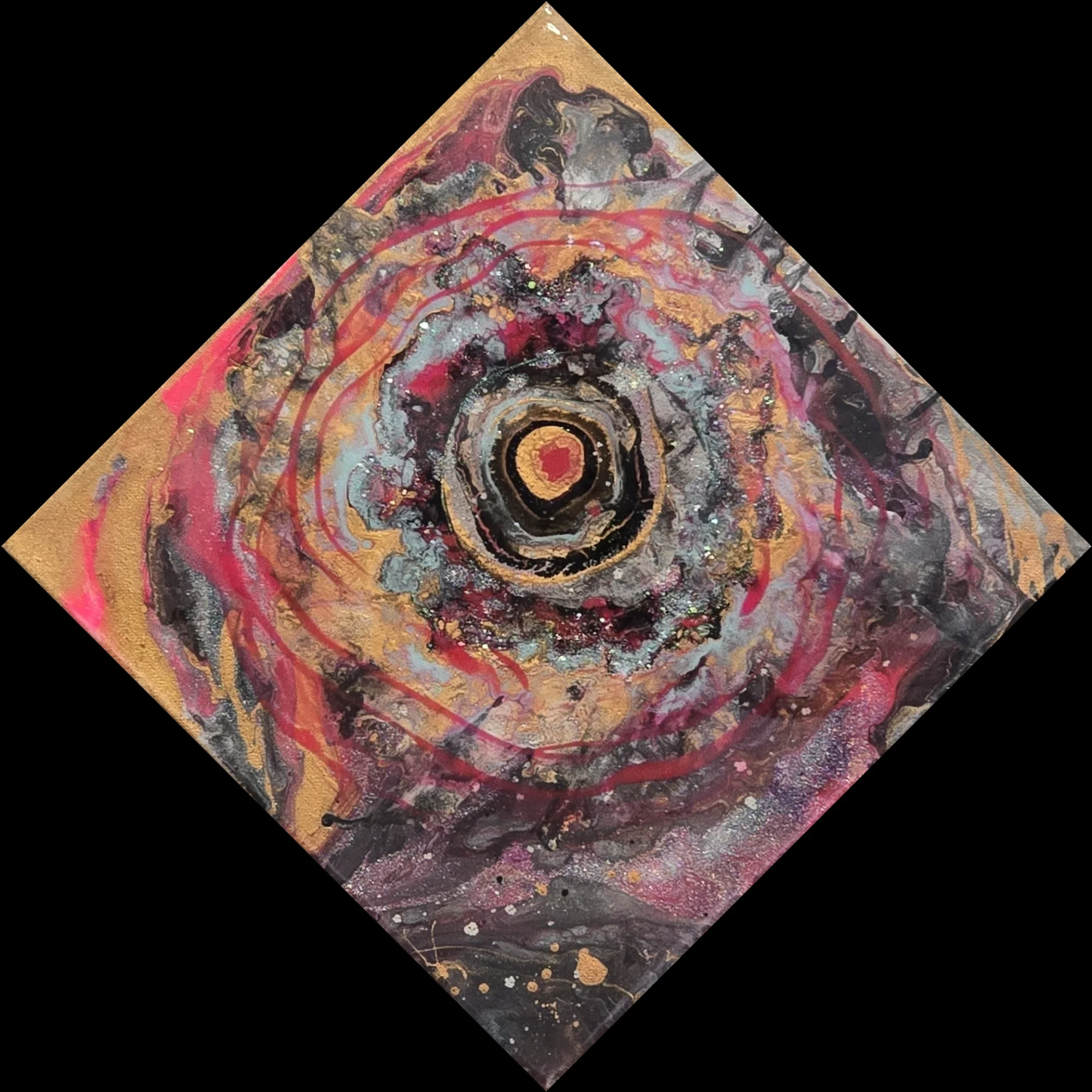 Create — acrylic and epoxy resin on canvas