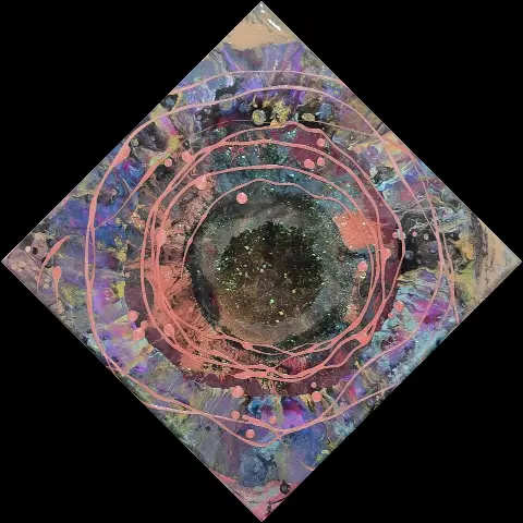 Sight — acrylic and epoxy resin on canvas by Elle Lewis