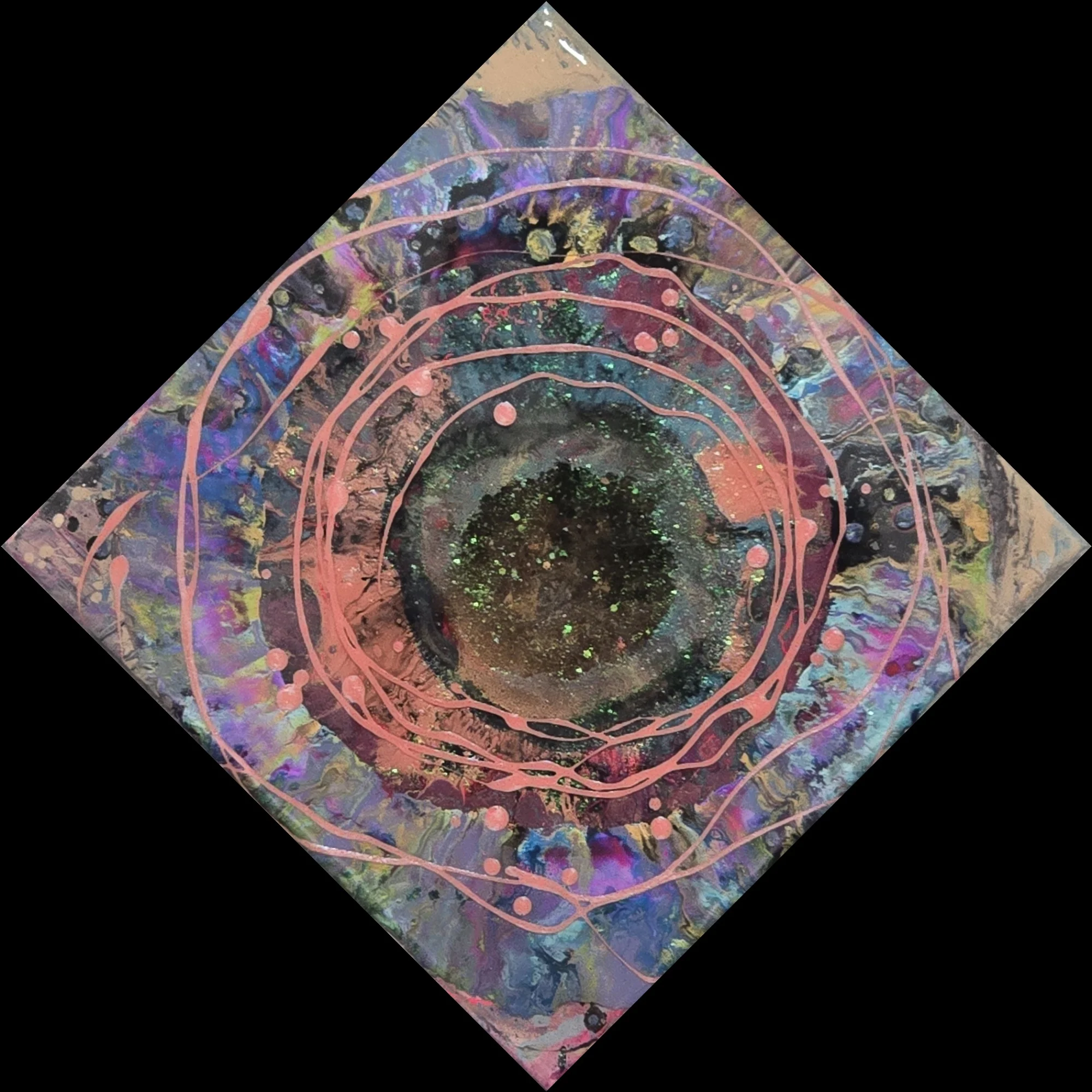 Sight — acrylic and epoxy resin on canvas by Elle Lewis