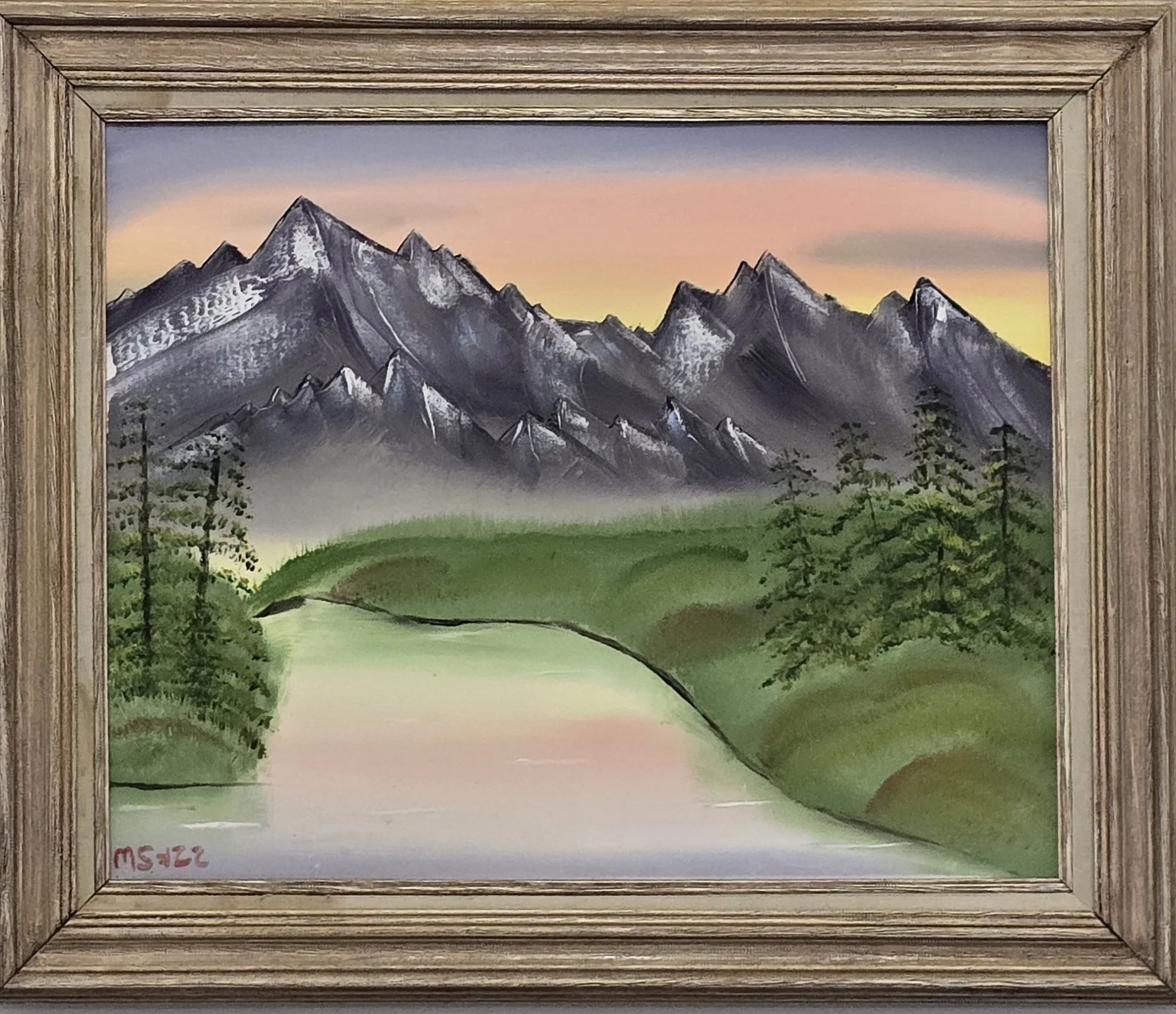 Gross Ventre Morning — Oil/Canvas by Mitchell Sylvain