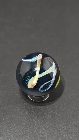 Electric Orbit by Jared Omas, hand-blown glass from Passage Gallery in Pagosa Springs