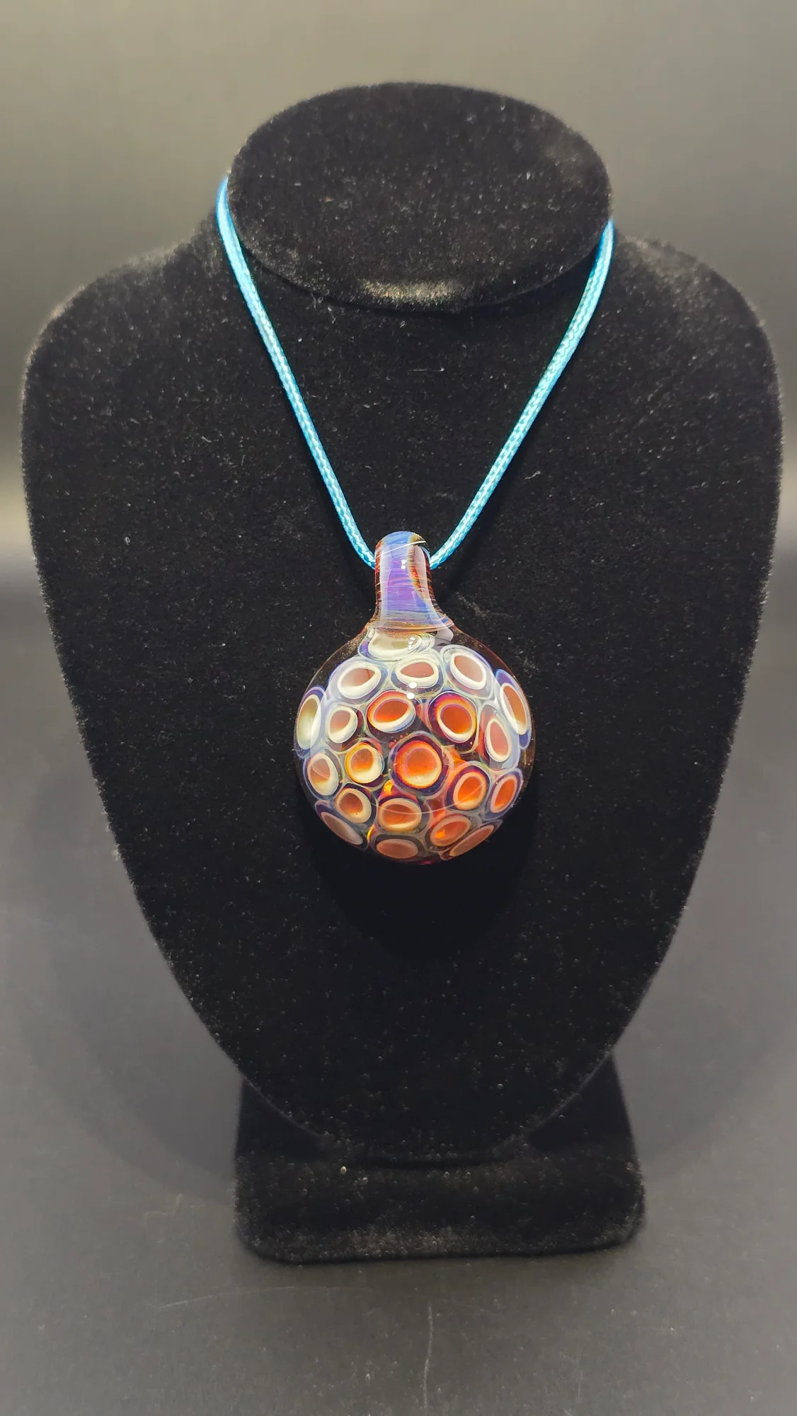 Dip in Dots, a hand-blown glass pendant by Jared Omas at Passage Gallery