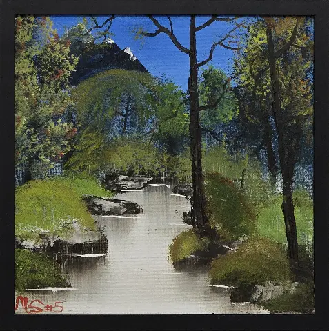 Babbling Brook — Oil/Canvas by Mitchell Sylvain
