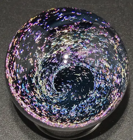 Iridescent rainbow dichro vortex — view 2