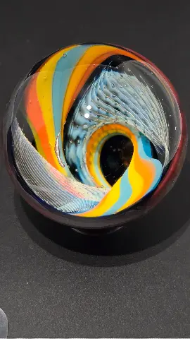 Chromatic Current by Jared Omas, hand-blown glass from Passage Gallery in Pagosa Springs