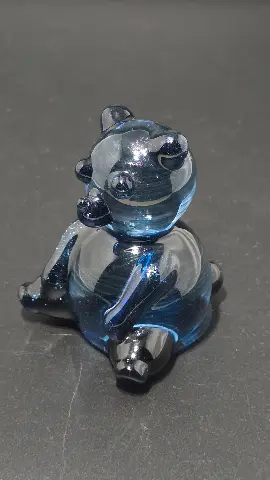 Midnight Bear by Jared Omas, hand-blown glass from Passage Gallery in Pagosa Springs