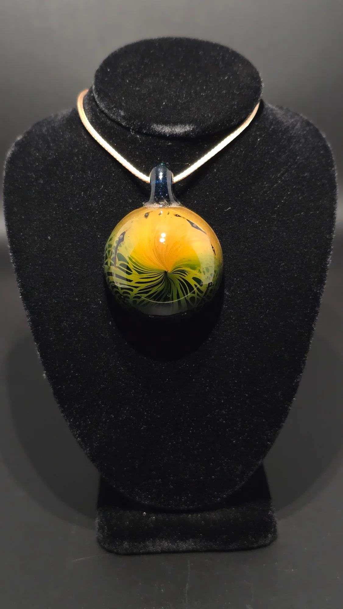Desert Road, a hand-blown glass pendant by Jared Omas at Passage Gallery